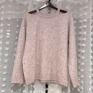Light purple Cold Shoulder Sweater